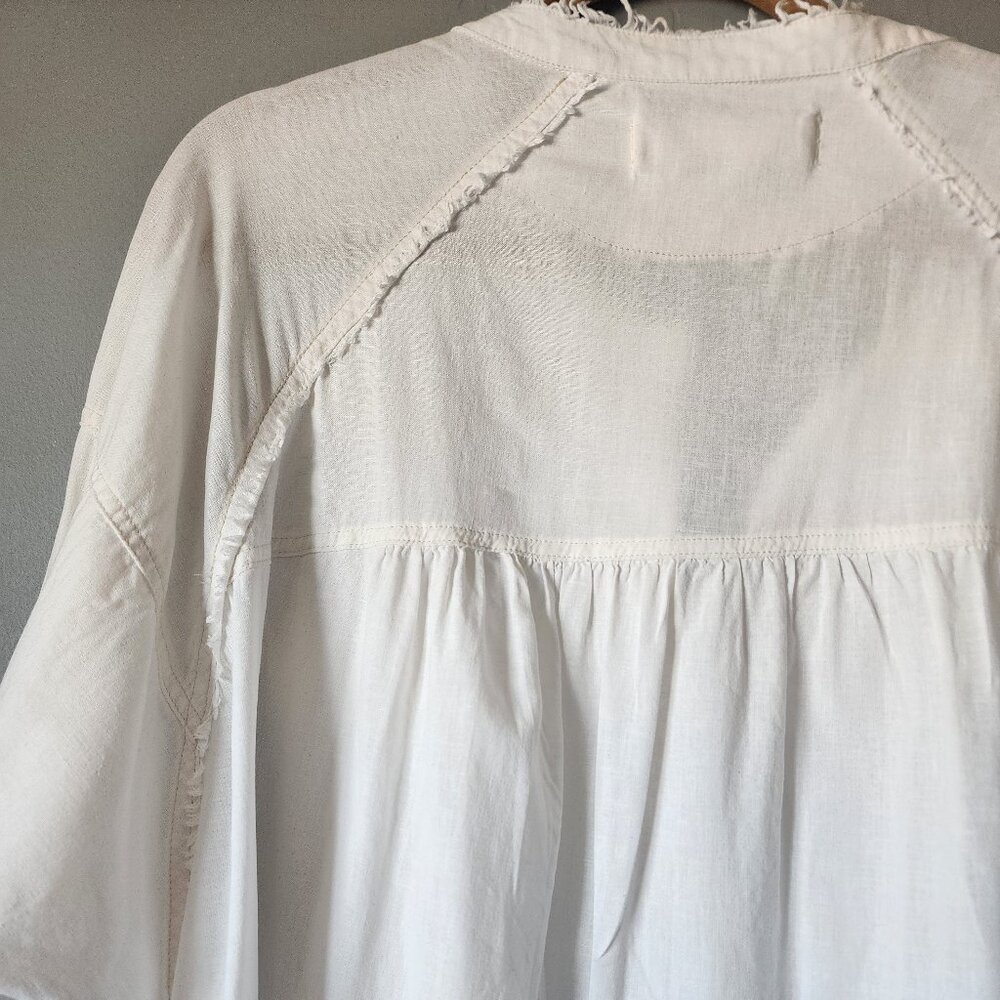 Free People White Blouse "EUC" - Picture 6 of 14